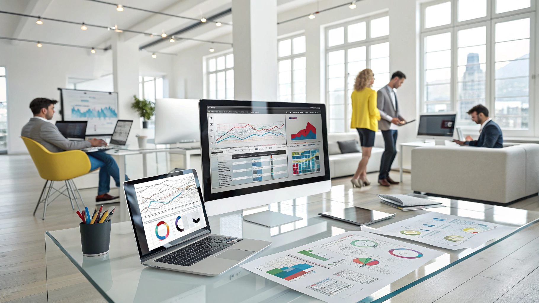 Professional digital marketing and advertising strategy visualization for Plume Advertising Company